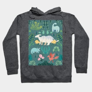 Medieval Dinosaur Tapestry Hoodie